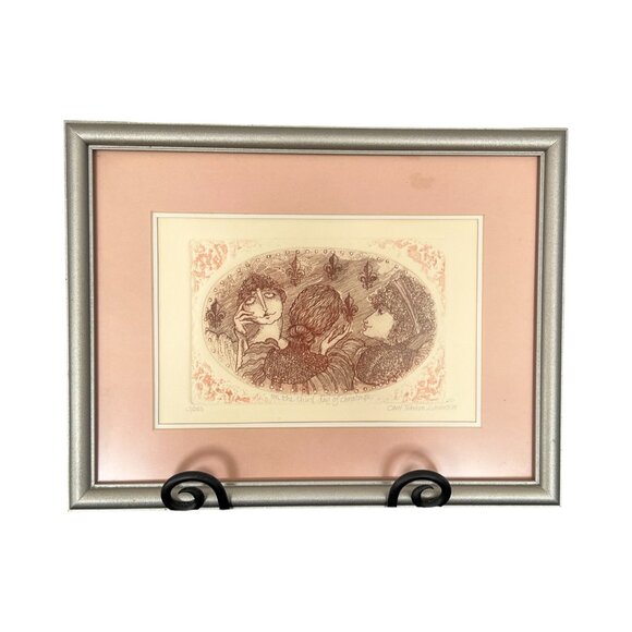 Carol Travers Lummus Original Signed & Numbered Artwork  3/250 Etching Painting - Picture 8 of 12